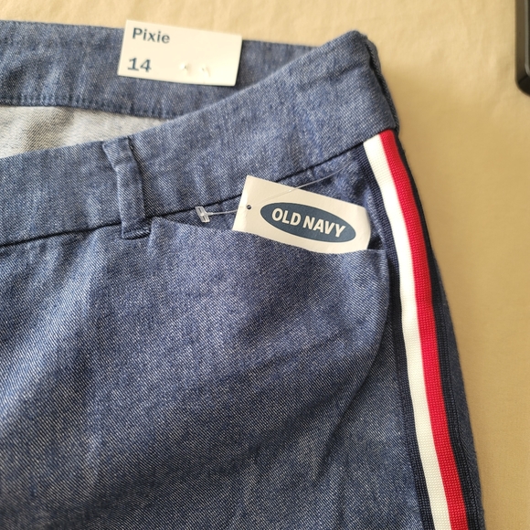 OLD NAVY PIXIE ANKLE PANTS, BLUE,SIZE 14 NWT, - Picture 8 of 13